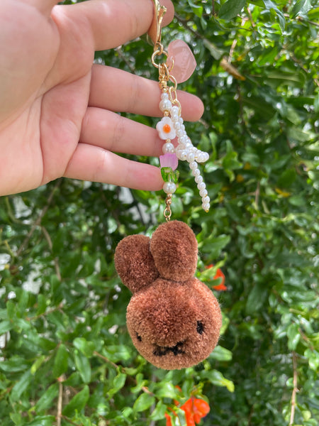 Melanie pompom bag charm