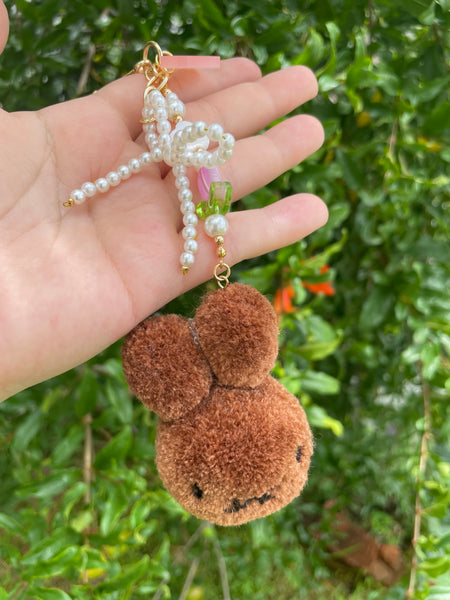 Melanie pompom bag charm