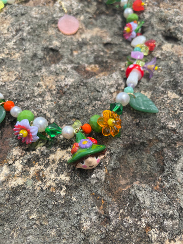 Snufkin necklace multicolor