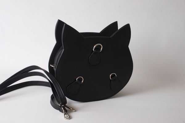 convertible black cat bag crossbody bag and backpack