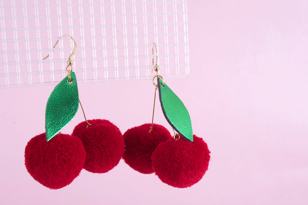 Buy Muffy light Large Fluffy Pom Pom Earrings Gifts for Her Online in India  - Etsy